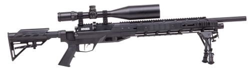 Benjamin BTAP22SX Tactical Armada PCP 22 Pellet 10+1 Shot Black Black Receiver Black M4 Telescopic Stock Scope 4-16x50mm AO