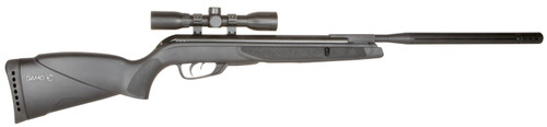 Gamo Wildcat Whisper .177 Cal Gas Piston Air Rifle 1rd Break Barrel Noise Dampening 4x32mm Scope Black