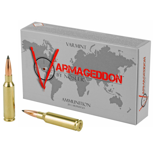 Nosler Varmageddon Flat Base Tipped 90 Grain 6.5mm Creedmoor 3300 fps 054041651752