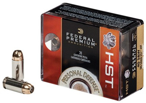 Federal Premium Personal Defense HST Jacketed Hollow Point 180 Grain .40 S&W 1010 fps 029465063931