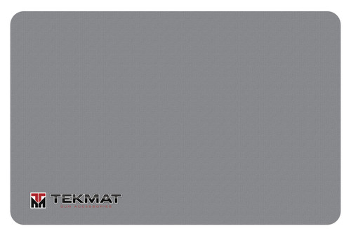TekMat TEKR17TMLOGOGY Cleaning Mat Gray Rubber 11"x17" TEKMAT Logo