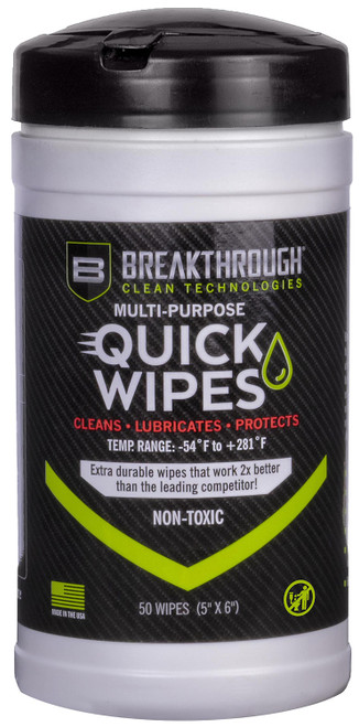 Breakthrough Clean BTCLPQW50 Quick Wipes 5" x 6" 50 Count
