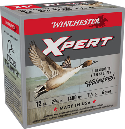 Winchester WEX12H6 Super X Xpert 12 Gauge 2.75" 1-1/8oz 6 Shot 1400 fps 020892017245
