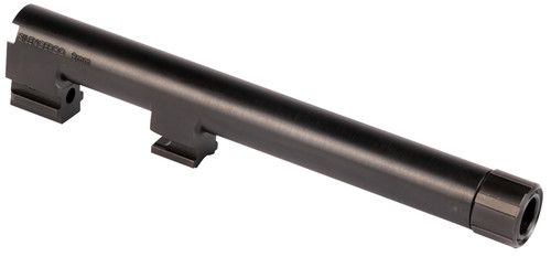 SilencerCo AC2291 Threaded Barrel 5.30" 9mm Luger, Black Nitride Stainless Steel, Fits Beretta 92FS/M92x