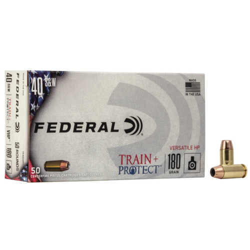 Federal Train & Protect Versatile Hollow Point 180 Grain .40 S&W 1000 fps 604544627282