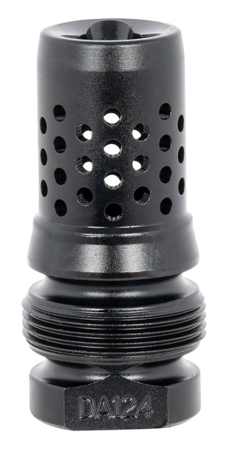 Dead Air DA124 Xeno Muzzle Brake Black Nitride 4140 Steel with 5/8"-24 tpi Threads