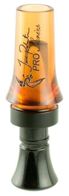 Duck Commander DCPROAO Pro Series Open Call Double Reed Mallard Hen Sounds Orange Acrylic