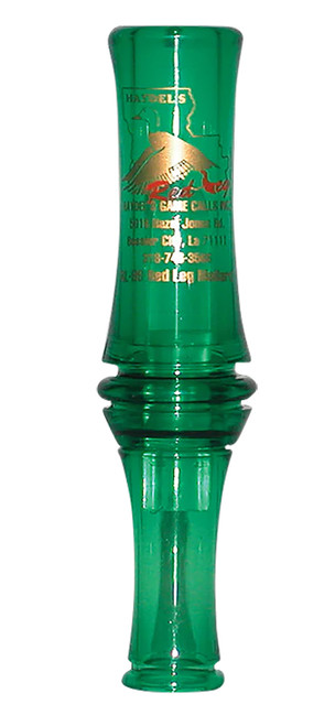 Haydel's Game Calls RL99 Redleg Mallard Call - Double Reed Wet-Blowing Duck Call, Green Plastic