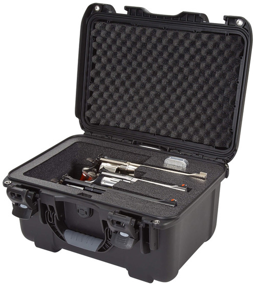 Nanuk 918 3 Up Black Polymer Revolver Case with Foam Insert and TSA Latches