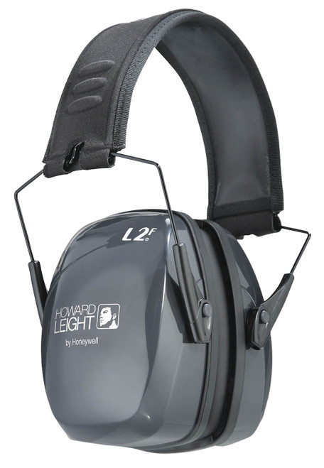 Howard Leight R01525 Leightning L2F Slim Passive Muff 27 dB Over the Head Gray/Black Adult