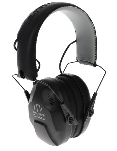 Walker's GWPCLKDM Cloak Dual Mic Electronic Muff Over the Head 23-25 dB Black