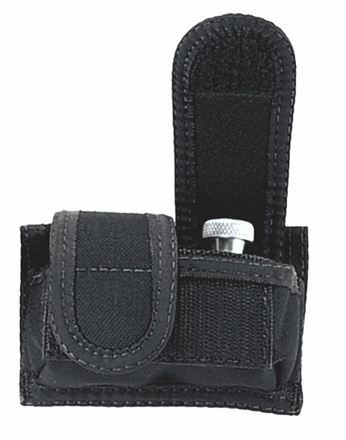 Uncle Mike's 88281 Universal SpeedLoader Mag Pouch Double Black Kodra Nylon Hook & Loop 38 Cal 45 Cal Belts 2.25" Wide