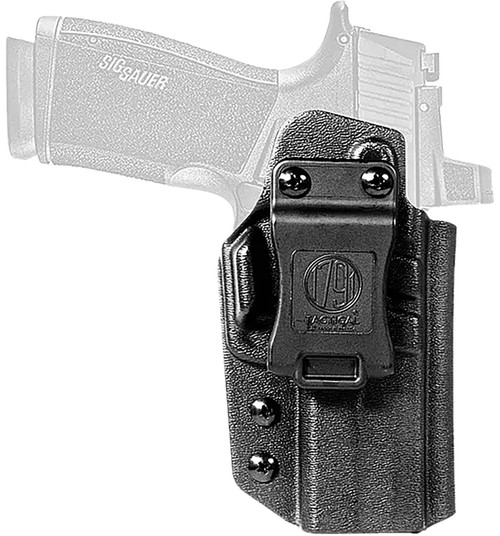 1791 Gunleather TACIWBP365XMBLKR Tactical IWB Black Kydex Compatible w/ P365-X MACRO Belt Clip Right Hand