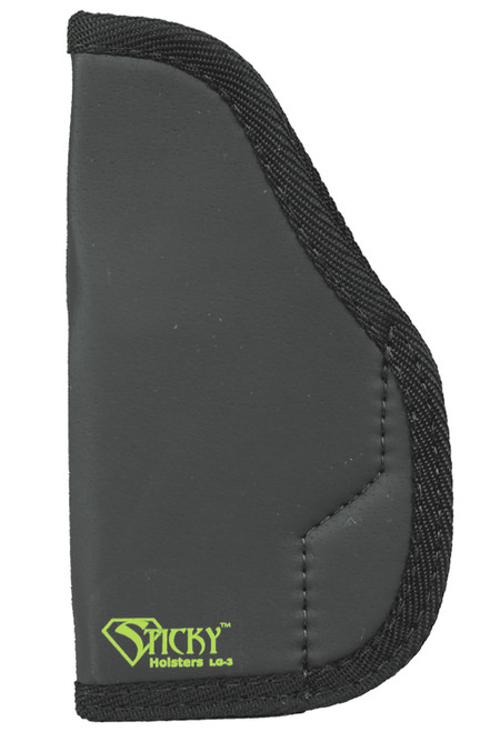 Sticky Holsters LG-3 IWB Pocket Holster Black/Green Latex Free Rubber Fits Full-Size Glock Up To 4.75" Ambidextrous