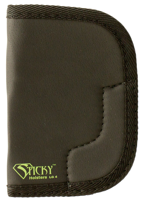 Sticky Holsters LG-4 Black Green Ambidextrous Holster for Large Revolvers up to 3" Barrel Latex Free