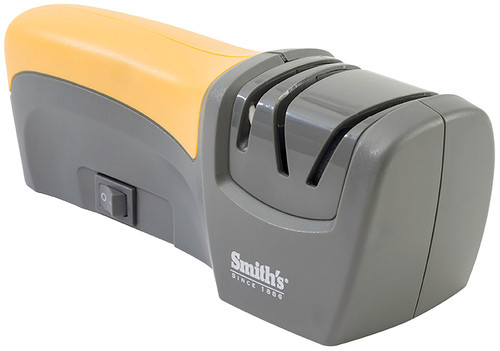 Smiths Edge Pro 50005 Compact-Style Electric Knife Sharpener with Ceramic Rods Gray