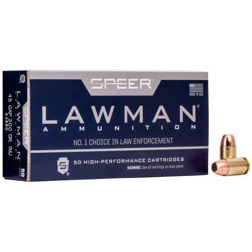 Speer Lawman .45 GAP 200 Grain TMJ