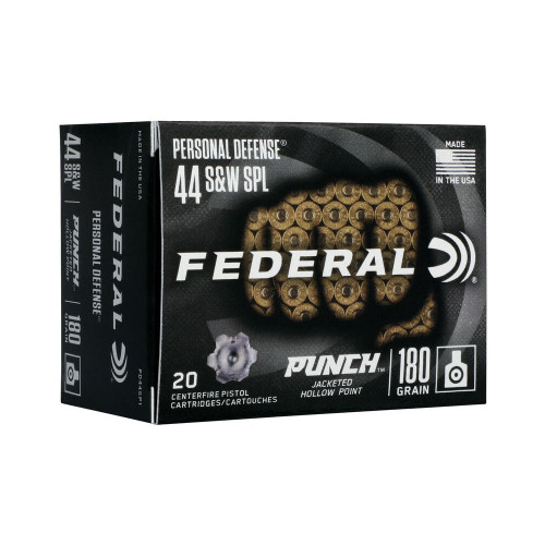Federal Premium Personal Defense Jacketed Hollow Point 180 Grain .44 S&W Special 815 fps 604544677546