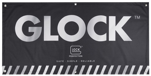 Glock AD02044 Fabric Banner Black 4' x 2'