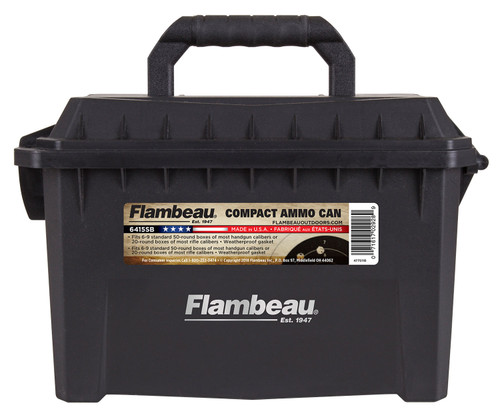 Flambeau 6415SB Weatherproof Compact Ammo Can 223Rem/5.56NATO Black Polymer