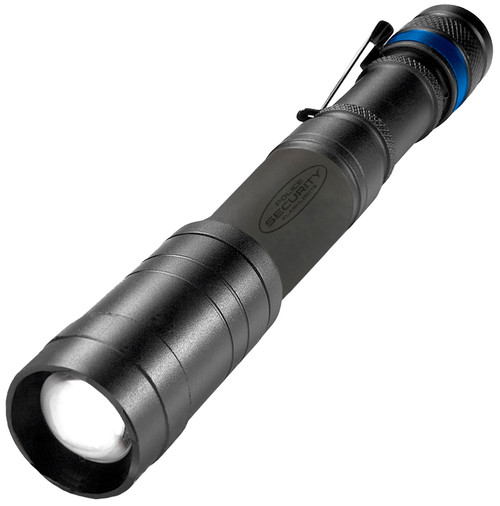 Police Security Sleuth 2.0 Black 350 Lumens Slide Focus Water Resistant Flashlight