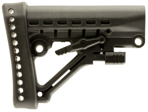 Archangel AA120 6 Position M4-Style Heavy Duty Adjustable Buttstock Black Synthetic AR-Platform Commercial Tube