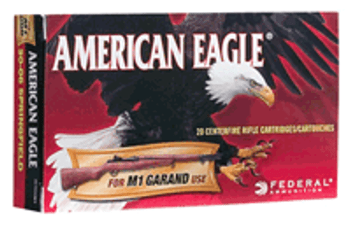 American Eagle M1 Grand Full Metal Jacket 150 Grain .30-06 Springfield 2740 fps 029465060411