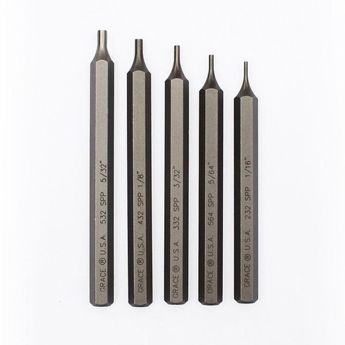 Grace USA 5-Piece Starter Short Pin Punch Set