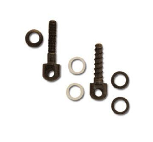 GrovTec Small Parts - 1 Machine Screw Swivel Stud & Nut - 7/8" 1 Wood Screw - 3/4"