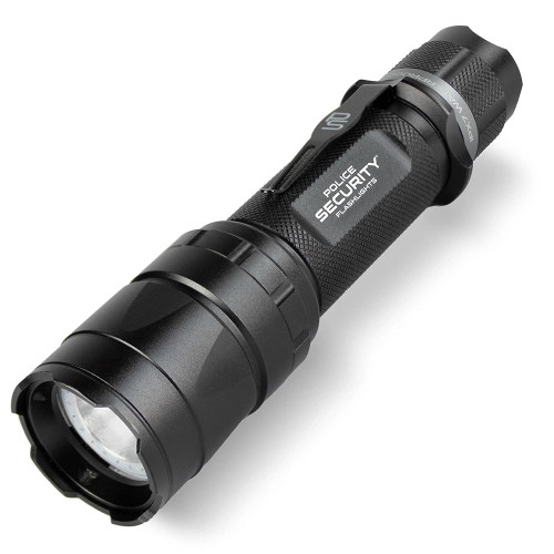 Police Security Trac Tact RX Flashlight 1500 Lumens IPX7 Waterproof Black