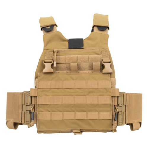 Guard Dog Trakr FDE Plate Carrier with Front Placard