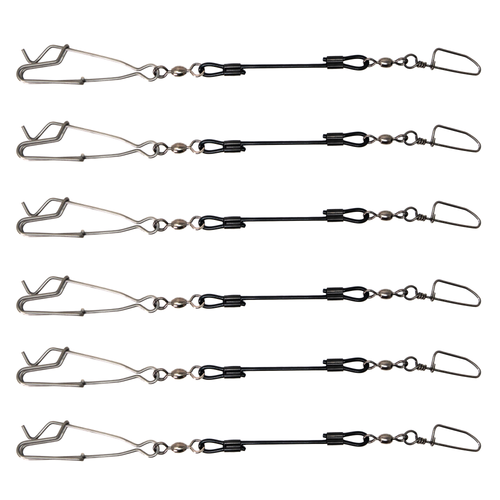 Higdon Battleship Jerk Rig Decoy Quick Connect Clips 6/ct Rust-Free