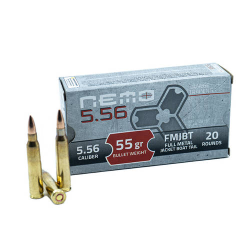 Nemo Arms by PPU 5.56x45mm 55gr FMJ M193 Ammo - High-Quality Rounds for Optimal Performance