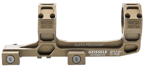 Geissele Automatics AR15 Super Precision Scope Mount/Ring Combo Desert Dirt Color Anodized 817953020265