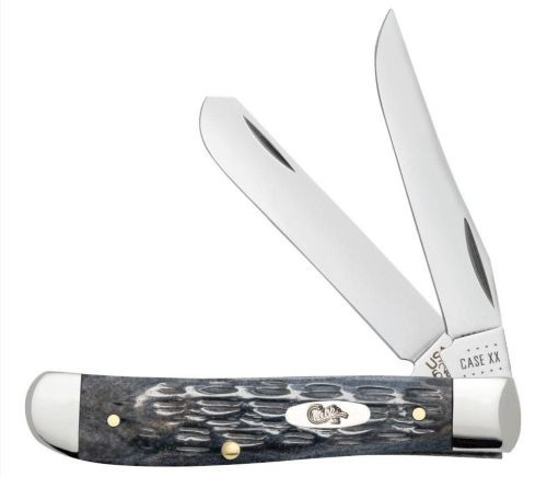 CASE KNIVES POCKET WORN GRAY BONE CRANDALL JIG MINI TRAPPER