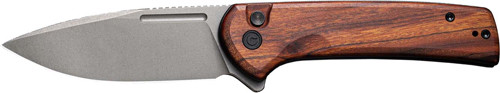 CIVIVI KNIFE CONSPIRATOR 3.48" CUIBOURTIA WOOD/GRY STONEWASH!