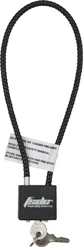 Regal Cable Gun Lock 15" Wear-Resistant Coated - 2 Keys Included, CA Approved