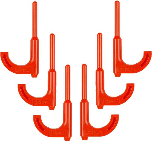 Regal Loaded Chamber Indicator Flags for Rifles, Orange - 6-Pack