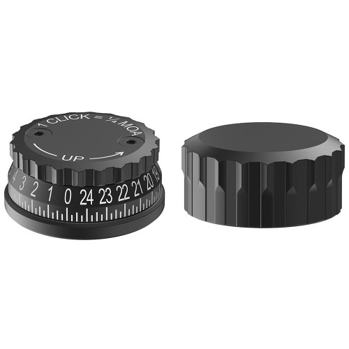 Burris Synergy Knob Advanced Capped Turret, Black Matte Finish, Custom Elevation Dial 626401