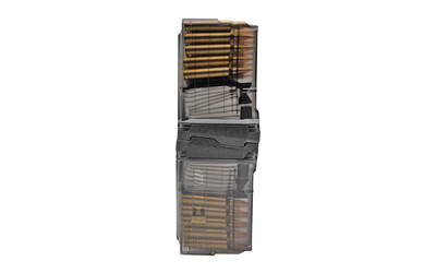 Cross Industries AR-15 Magazine Set, 5.56 NATO, Two 10-Round Coupling Mags, Transparent Body, Black CM10-AR15P-55645-BLK