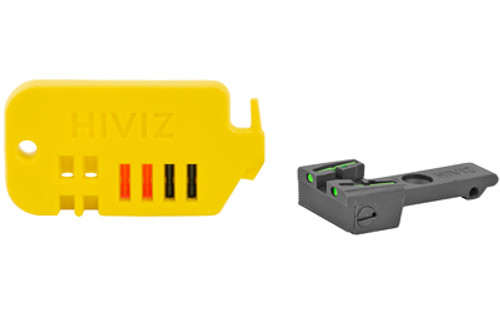 Hi-Viz Adjustable Rear Sight, Fits Ruger Revolvers with Factory Adjustable Rear Sight Except SP101 and LCRx, Includes Green and Red LitePipes RGRAD211