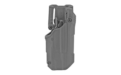 BLACKHAWK T-Series L3D, Duty Holster, Right Hand, Black Finish, Fits Glock 17/22/31 With TLR1/TLR2, Includes Jacket Slot Belt Loop 44N600BKR