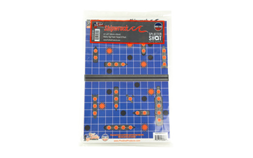 Pro-Shot Products Splatter Shot, Game Series, Ship Wreck, 12"x18", 8 Pack, Multi Color GS-SHIP-8PK