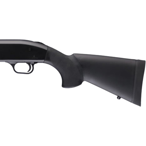 Hogue Mossberg 500 Overmolded Stock, 12 Inch Length of Pull, Non-Slip Rubber Grip Surface, Black
