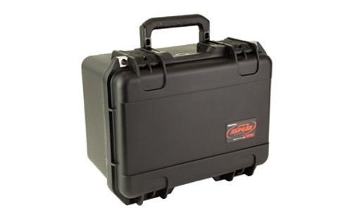 SKB Sports i-Series, Two Handgun Case, 15"x10.375", Polypropylene Copolymer Resin, Black, Holds 6 Magazines 3I-1510-9B-2G