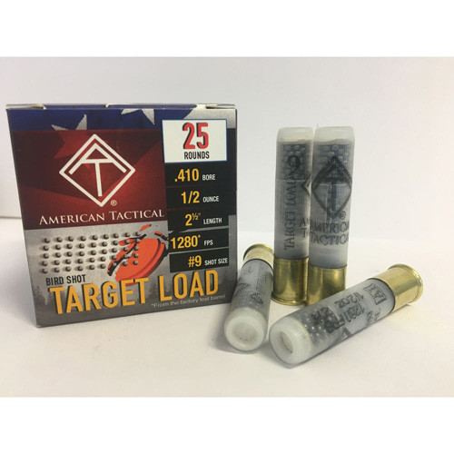 ATI .410 Bore Shotgun Ammo Target Load 2.5 in 1/2 oz #9