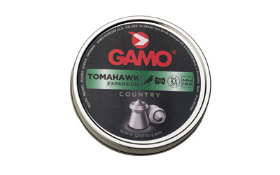 Gamo .22 Tomahawk Pointed Hollow Point Pellets, Lead, 15.43 Grain, 400 Count Tin