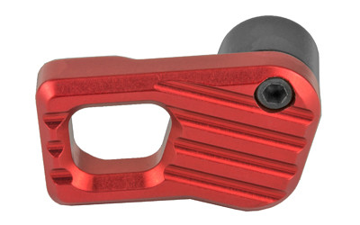 Battle Arms Development Modular Magazine Release Large Red Finish, Dovetail Finger Pad Attachment BAD-EMMR-L-R