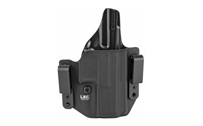 L.A.G. Tactical, Inc. Defender Series, OWB/IWB Holster, Fits CZ P-10 C, Kydex, Right Hand, Black Finish 17014