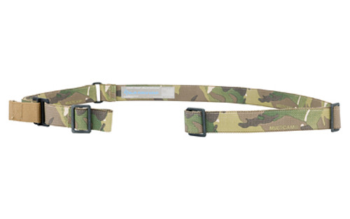 Blue Force Gear Vickers Combat Applications Sling, 2 Point Combat Sling with Metal Hardware, 54"-64" Length, Multicam, 1.25" Webbing VCAS-125-OM-MC